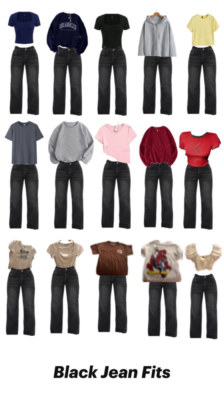 Baggy jeans back to school look